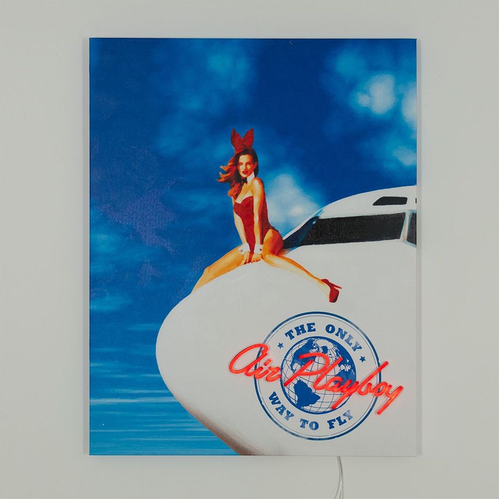 Wall lamps - Playboy Wall Art with LED Neon - Air Playboy - LOCOMOCEAN