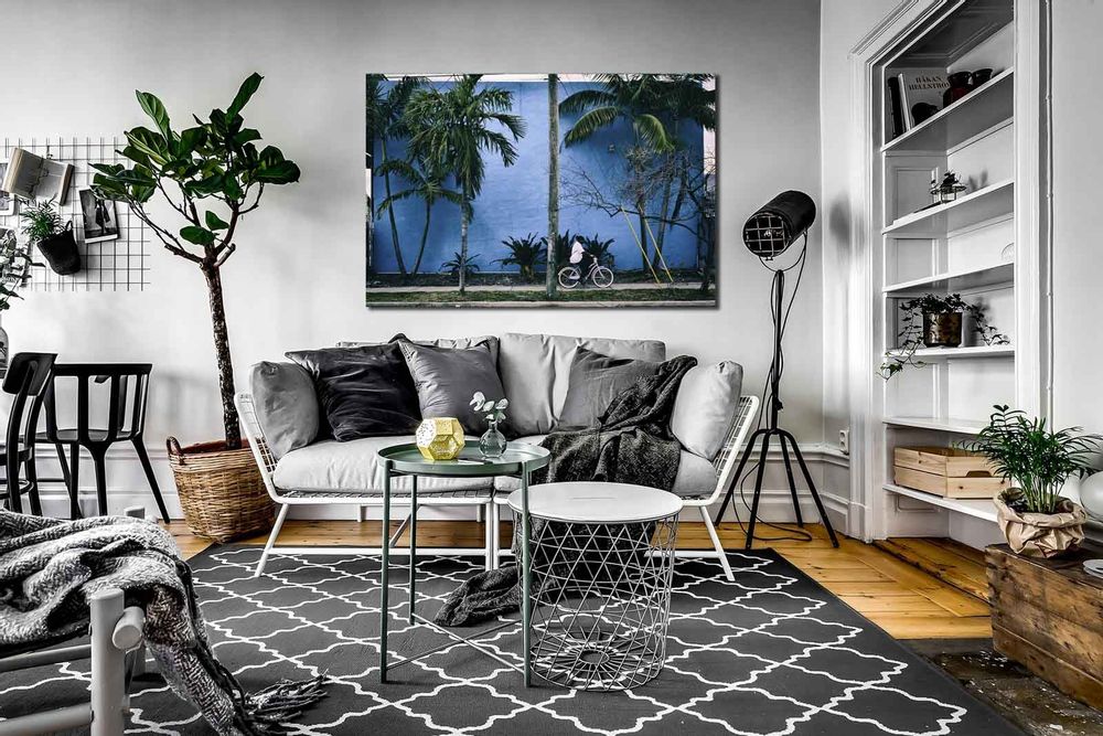 Art photos - The Blue Wall - Limited Edition Photo Print laminated under Diasec® Museum Quality - LUDO CAZEBA - LIMITED PHOTOGRAPHY EDITIONS