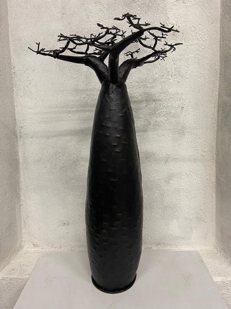 Sculptures, statuettes and miniatures - Series of curved baobabs made of recycled barrels - BOLONG