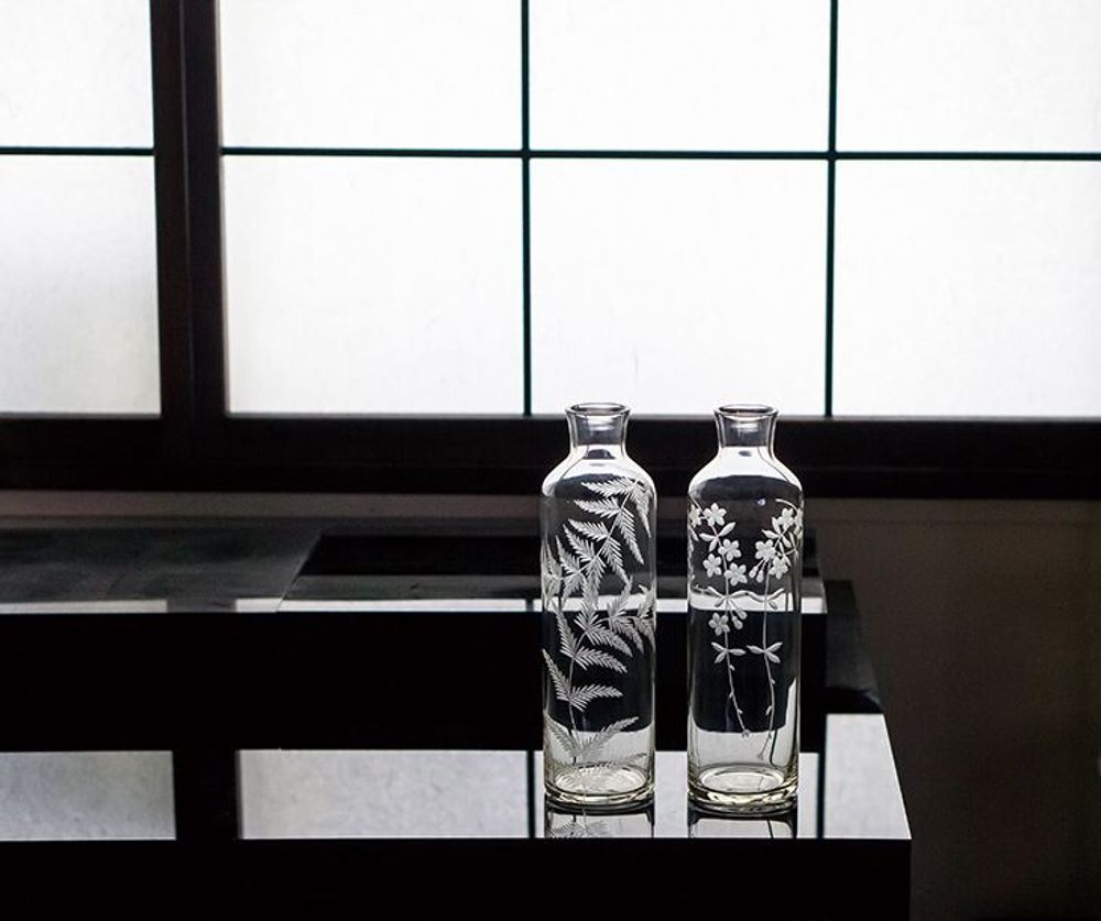 Tea and coffee accessories - Edo Hana Kiriko - cup - HIROTA GLASS MFG. CO., LTD.