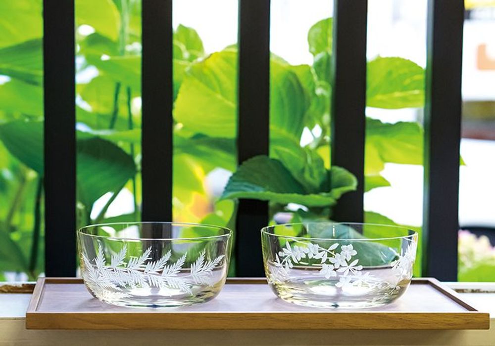 Tea and coffee accessories - Edo Hana Kiriko - cup - HIROTA GLASS MFG. CO., LTD.