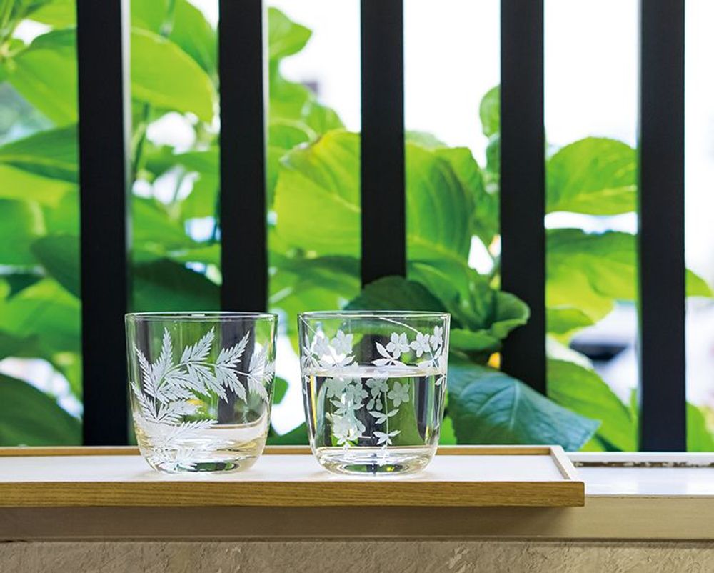 Tea and coffee accessories - Edo Hana Kiriko - cup - HIROTA GLASS MFG. CO., LTD.