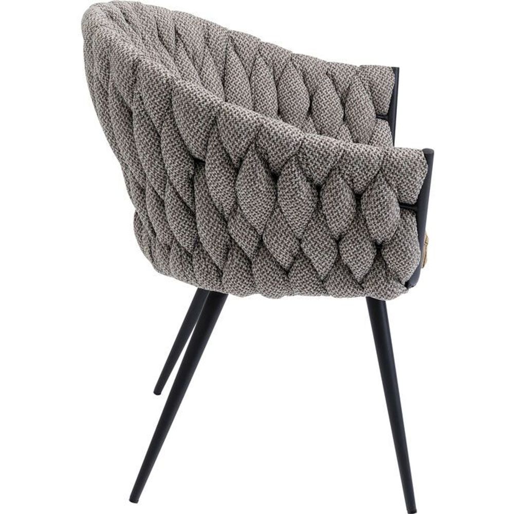 Fauteuils - Chaise a. acc. Knot Tweed - KARE DESIGN