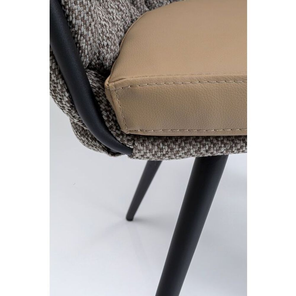 Fauteuils - Chaise a. acc. Knot Tweed - KARE DESIGN