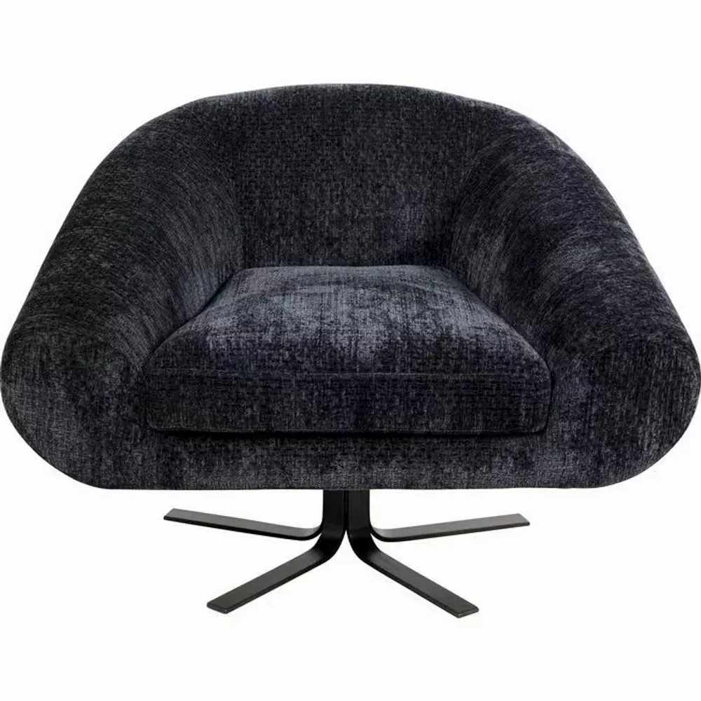 Fauteuils - Fauteuil pivotant Ciao Midnight - KARE DESIGN