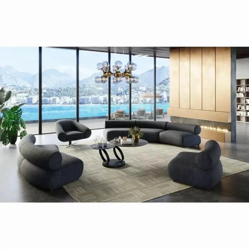 Fauteuils - Fauteuil pivotant Ciao Midnight - KARE DESIGN