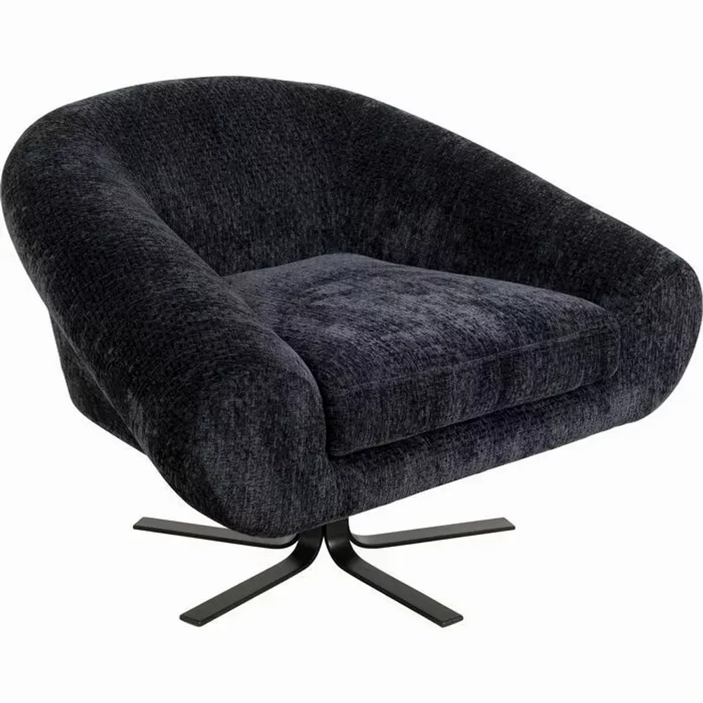 Fauteuils - Fauteuil pivotant Ciao Midnight - KARE DESIGN