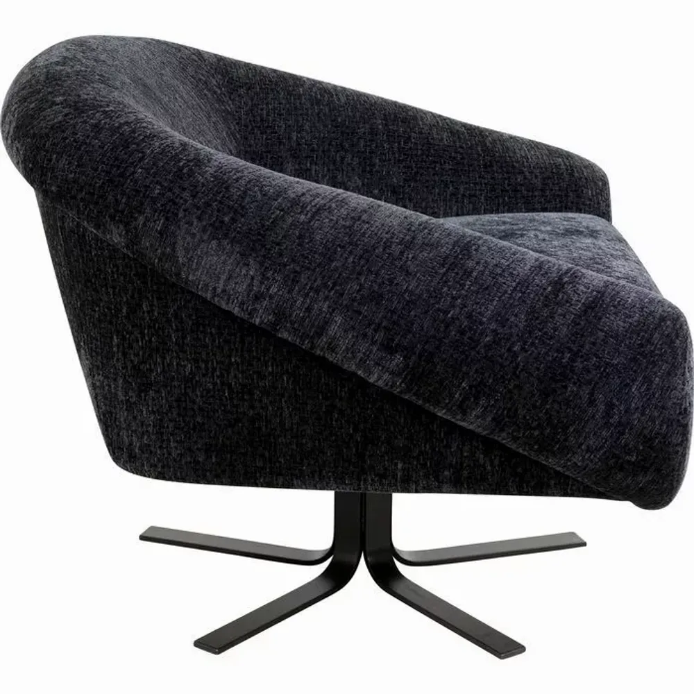 Fauteuils - Fauteuil pivotant Ciao Midnight - KARE DESIGN