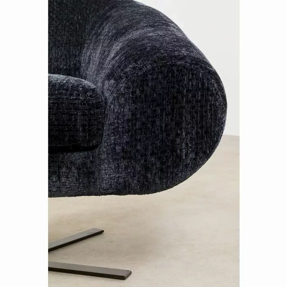 Fauteuils - Fauteuil pivotant Ciao Midnight - KARE DESIGN