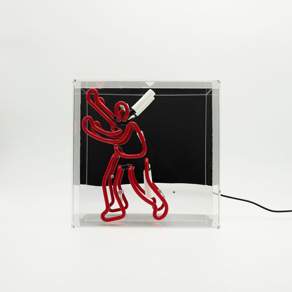 Table lamps - Acrylic Box Neon - Bookcase Man - LOCOMOCEAN