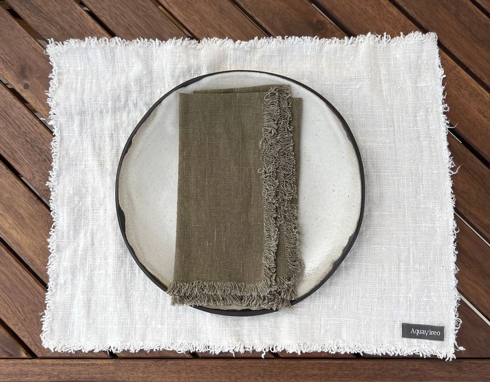 Decorative objects - 100% linen products - AQUAVIREO AB