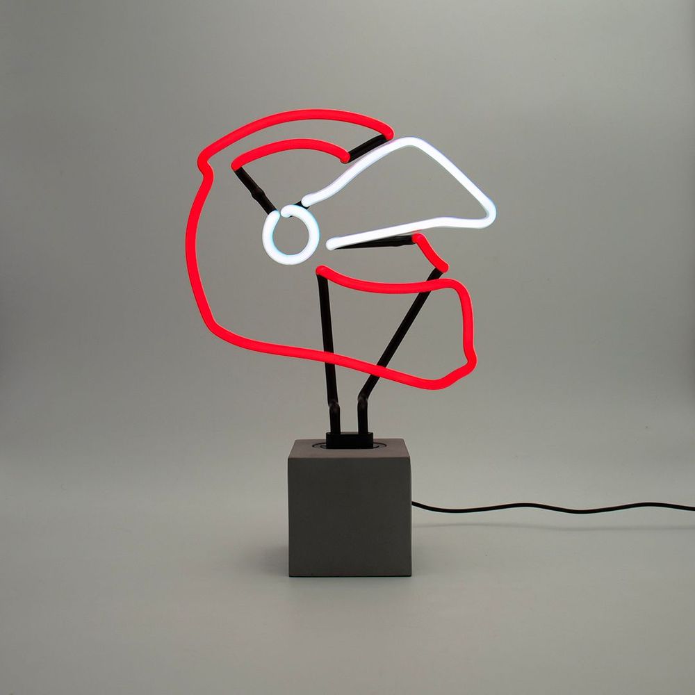 Table lamps - Neon (Concrete Base) - F1 Helmet - LOCOMOCEAN