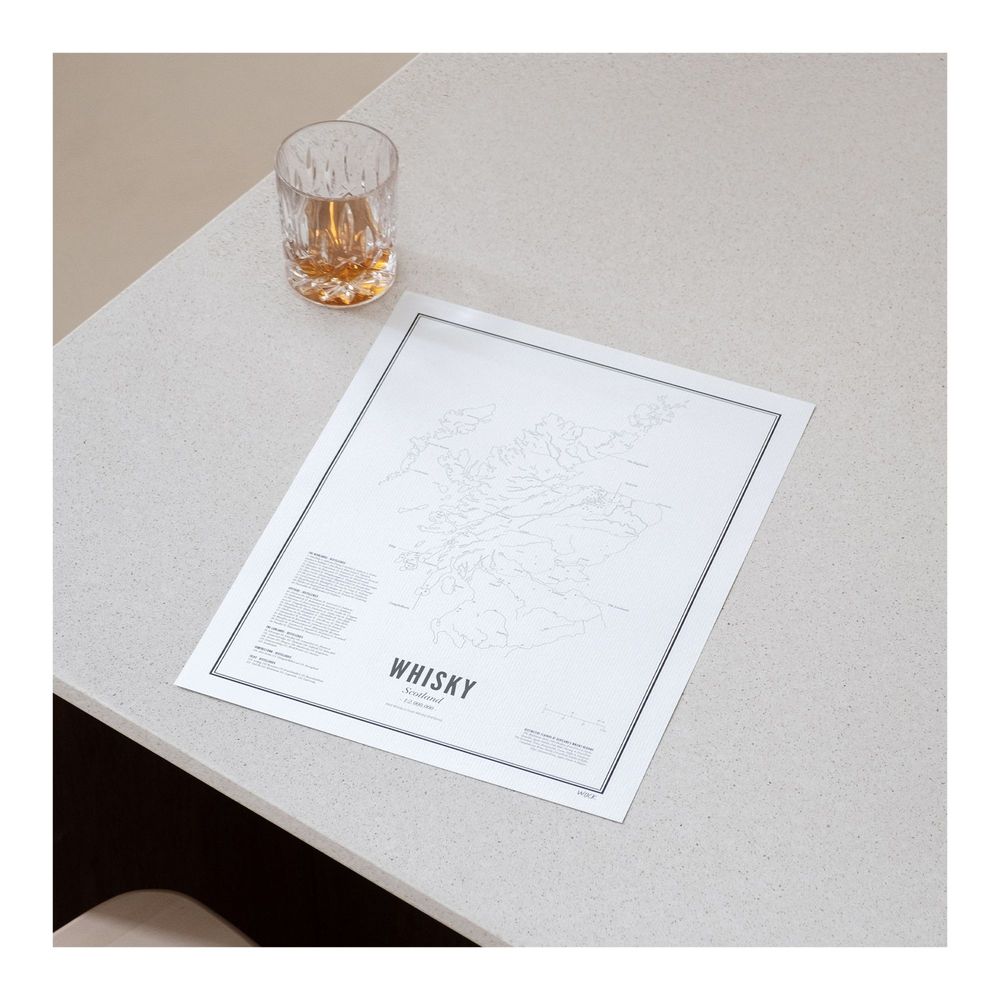 Affiches - Imprimer - Whisky regions Ecosse - WIJCK.