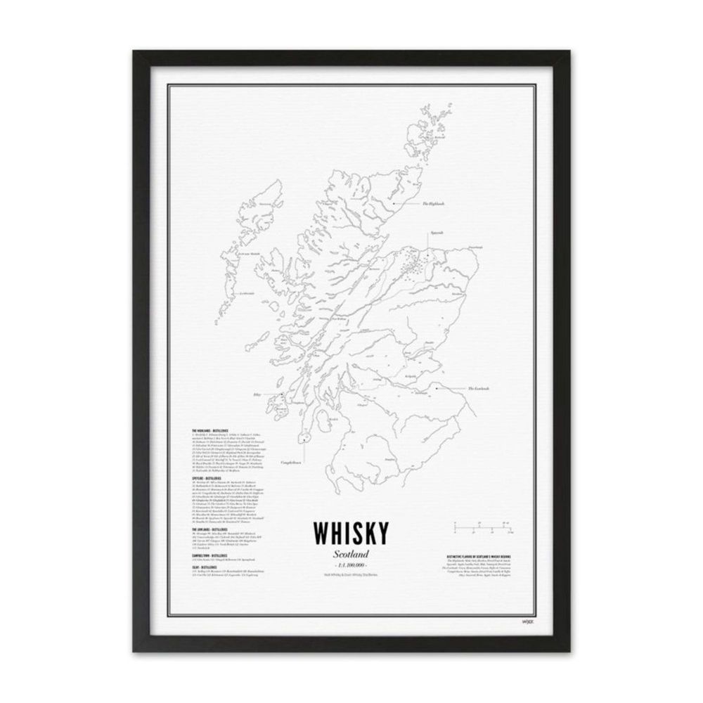 Affiches - Imprimer - Whisky regions Ecosse - WIJCK.