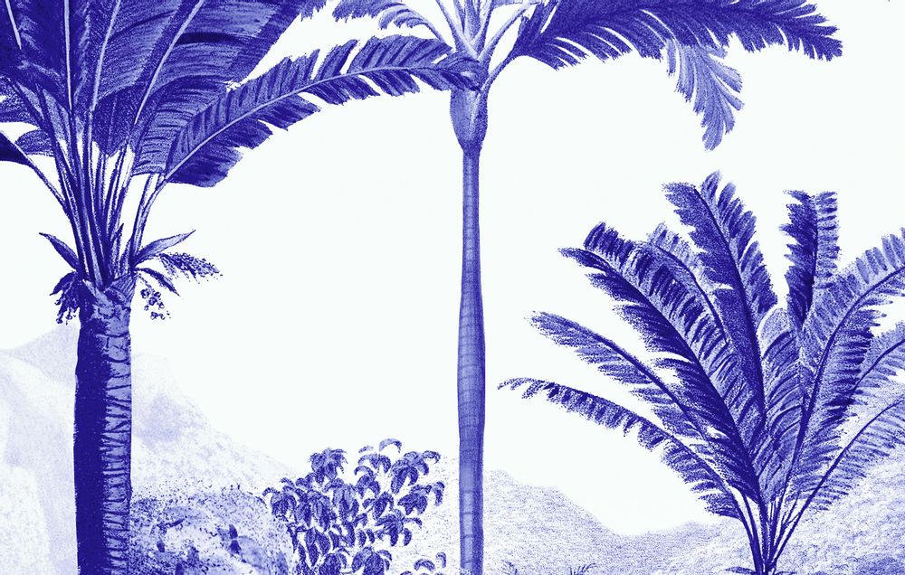 Wallpaper - Paradise Azulejos Panoramic Wallpaper - PARADISIO IMAGINARIUM