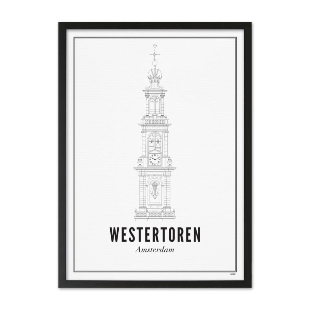 Other wall decoration - Print - Amsterdam - Westertoren - WIJCK.