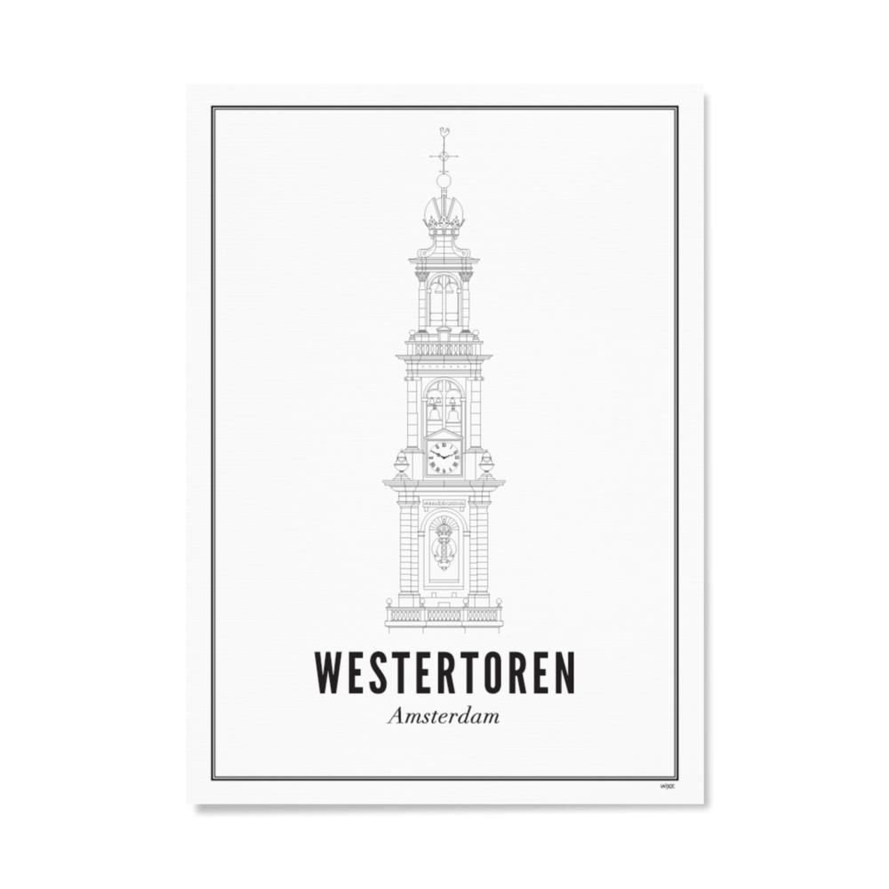 Other wall decoration - Print - Amsterdam - Westertoren - WIJCK.