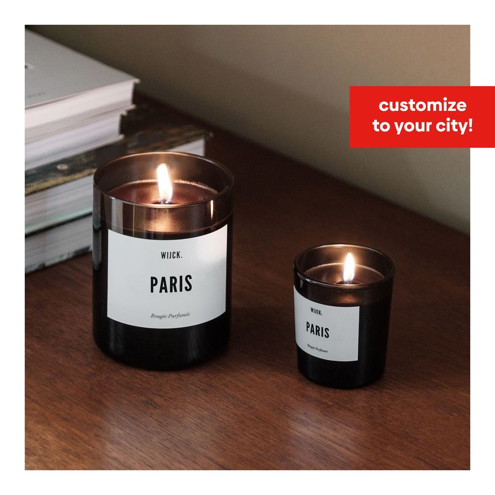 Gifts - mini candle - paris - WIJCK.