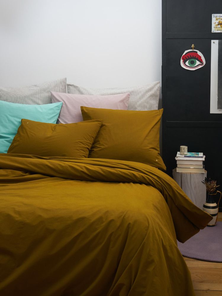 Linge de lit - Linge de lit en percale de coton bio - LA CERISE SUR LE GÂTEAU