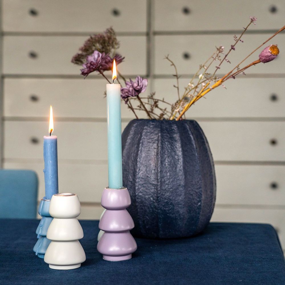 Candlesticks and candle holders - Wooden Xmas decoration and trees candleholders - KINTA