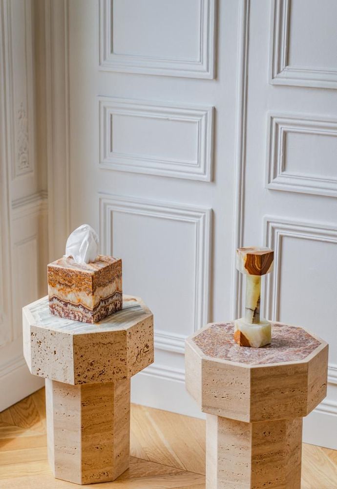 Other tables - Table d'appoint Gisèle - Onyx exotique - STUDIO GAÏA