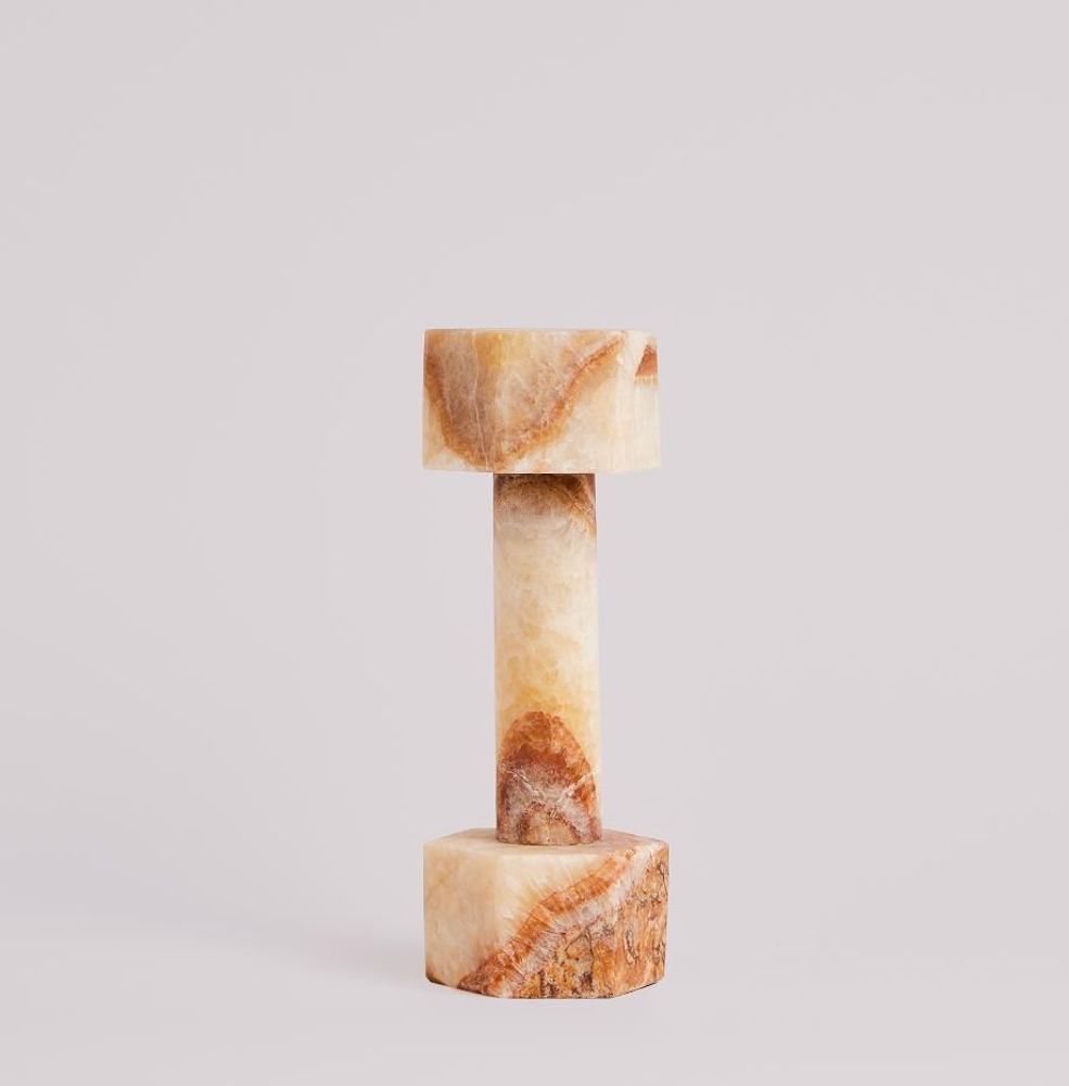 Decorative objects - L' haltère Herakcles - Onyx rouge - STUDIO GAÏA