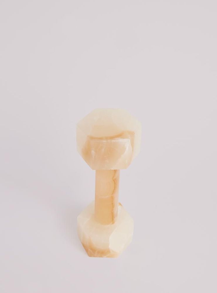 Objets de décoration - L' haltère Herakcles - Onyx ambre - STUDIO GAÏA