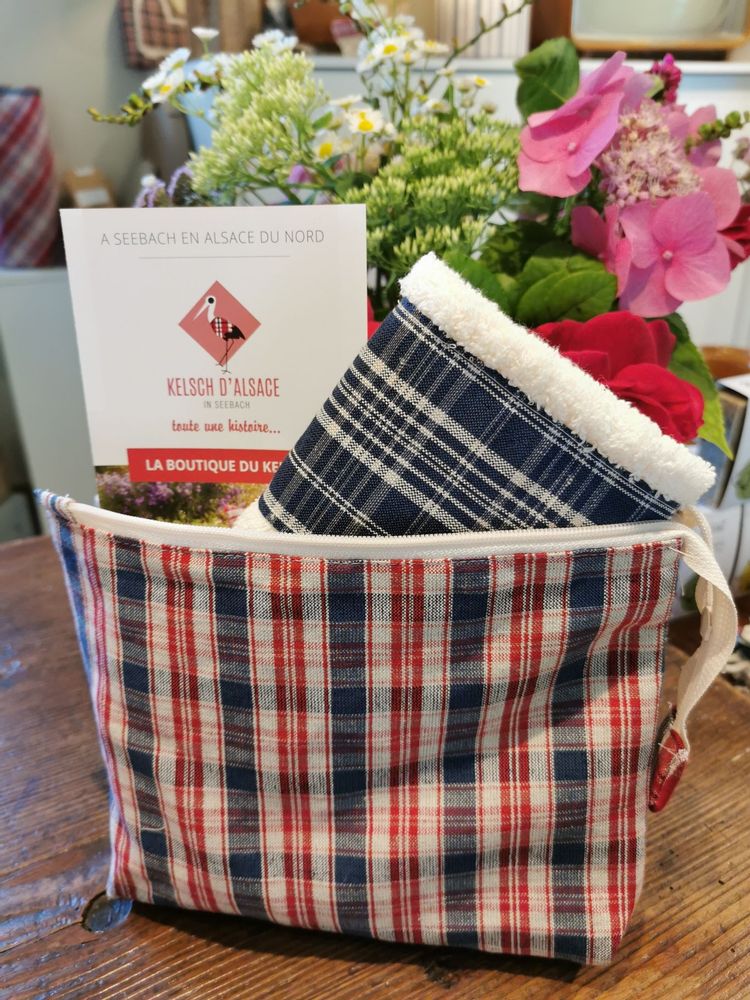 Objets de décoration - PANIERE grande  / POCHETTE EN KELSCH D'ALSACE - KELSCH D' ALSACE  IN SEEBACH