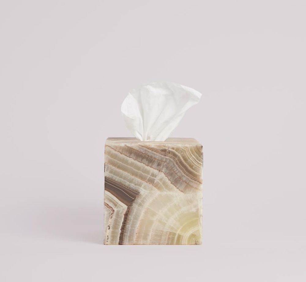 Objets de décoration - La boîte à mouchoir Anne - Onyx Vert - STUDIO GAÏA