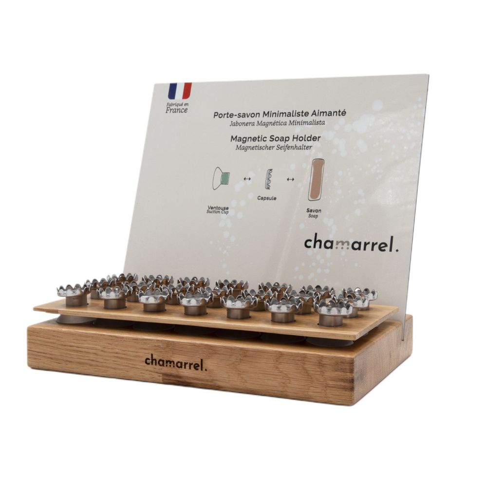 Soap dishes - Bulk display +21 French magnetic soap dishes - CHAMARREL