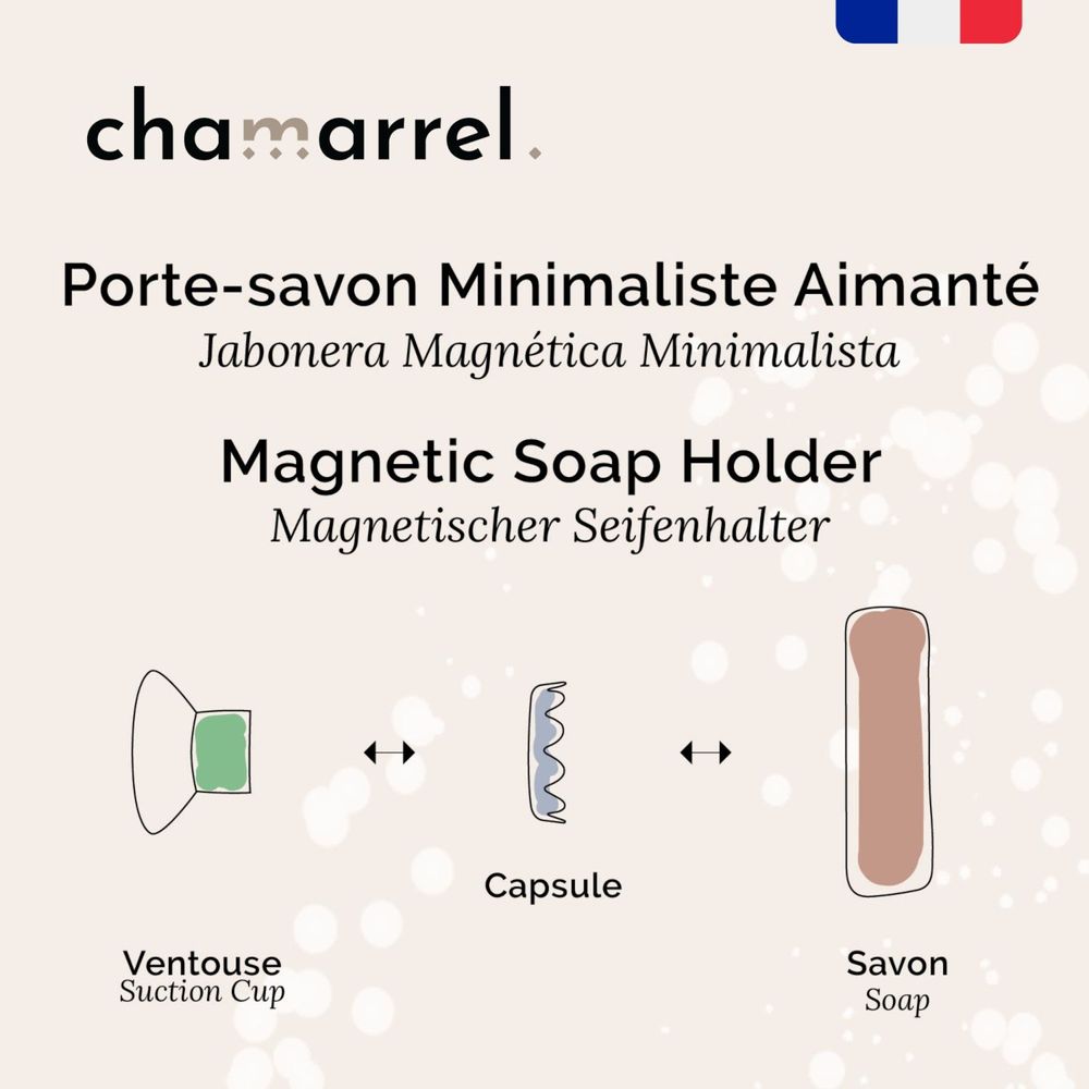 Soap dishes - Bulk display +21 French magnetic soap dishes - CHAMARREL