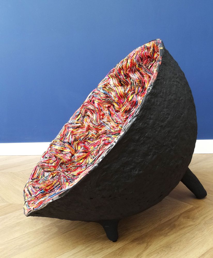 Pièces uniques - Lampe papier recyclé Collection GALILEO pièce unique - HELENE SIELLEZ