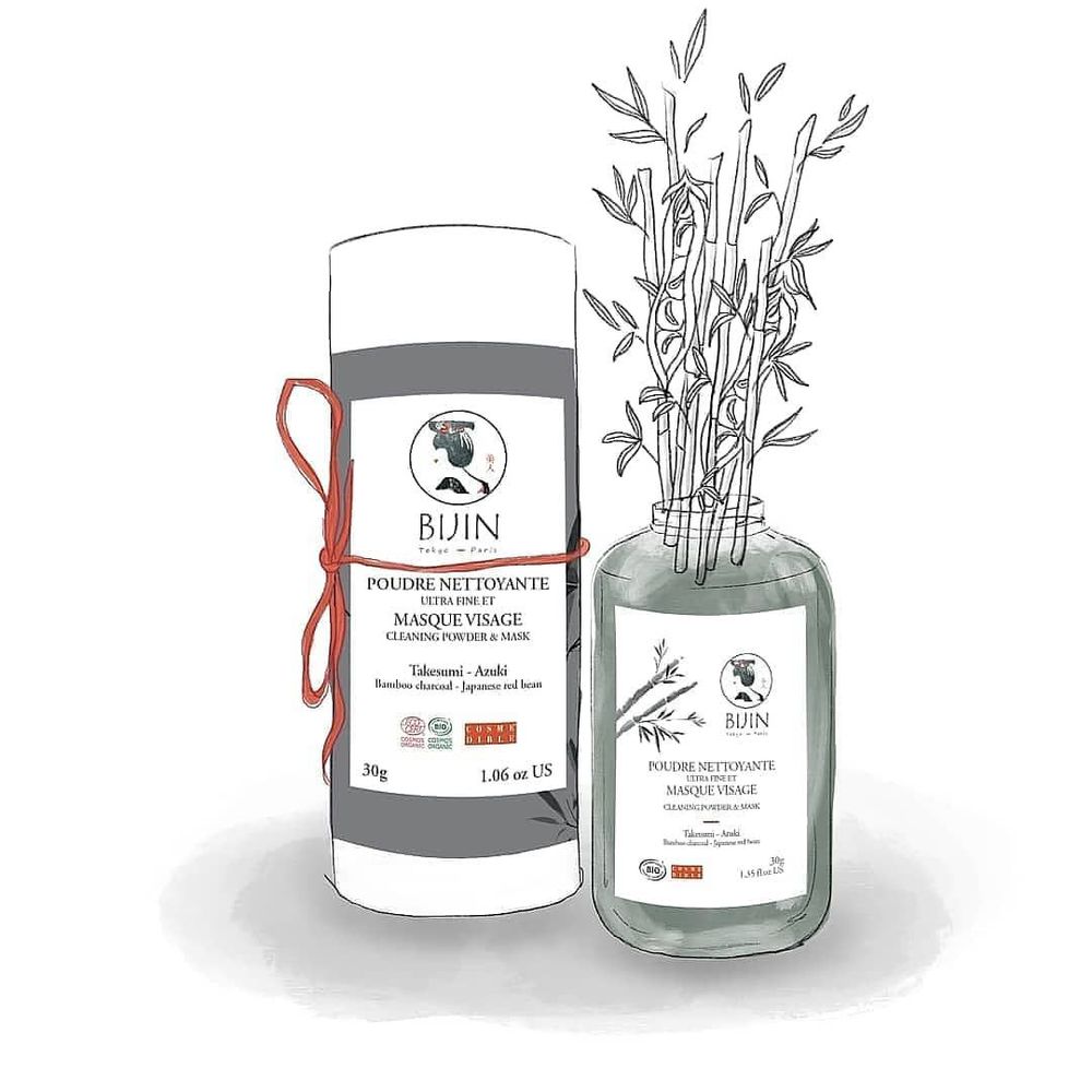 Cosmétiques - Poudre nettoyante et masque visage 2 en 1 au charbon actif Takesumi - LE CHARBON ACTIF FRANCAIS