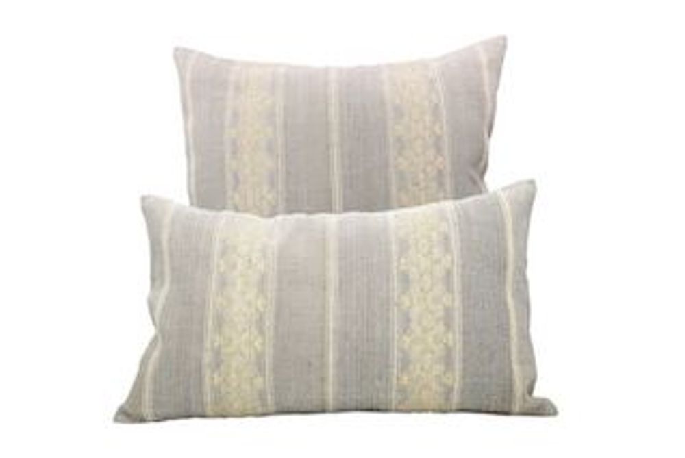Fabric cushions - Cushion cover - Cotton flower pattern - NIKONE HANDCRAFT, LAOS