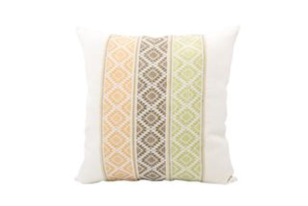 Fabric cushions - Cotton Cushion Cover | Cotton Summer Flower Pattern | Size: 50 x 50cm - NIKONE HANDCRAFT, LAOS