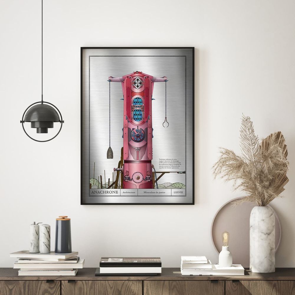 Office design and planning - Art poster on metal - Miraculator of Justice - ANACHRONES