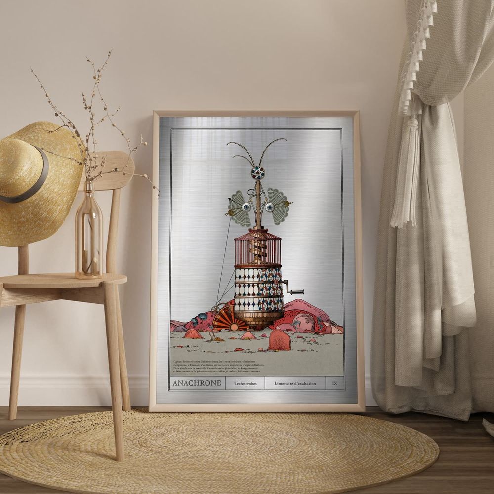 Office design and planning - Art poster on metal - Hurdy-gurdy of exaltation - ANACHRONES