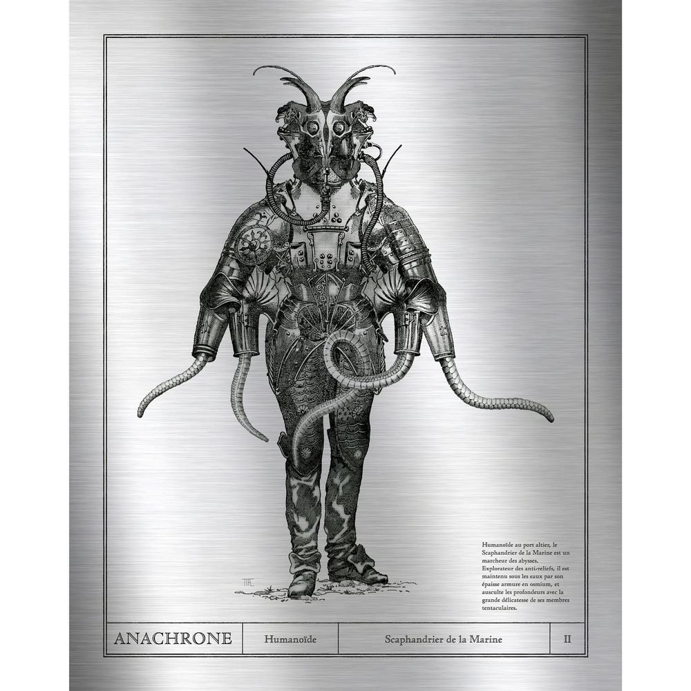 Poster - Art poster on metal - Navy deep-sea diver - ANACHRONES