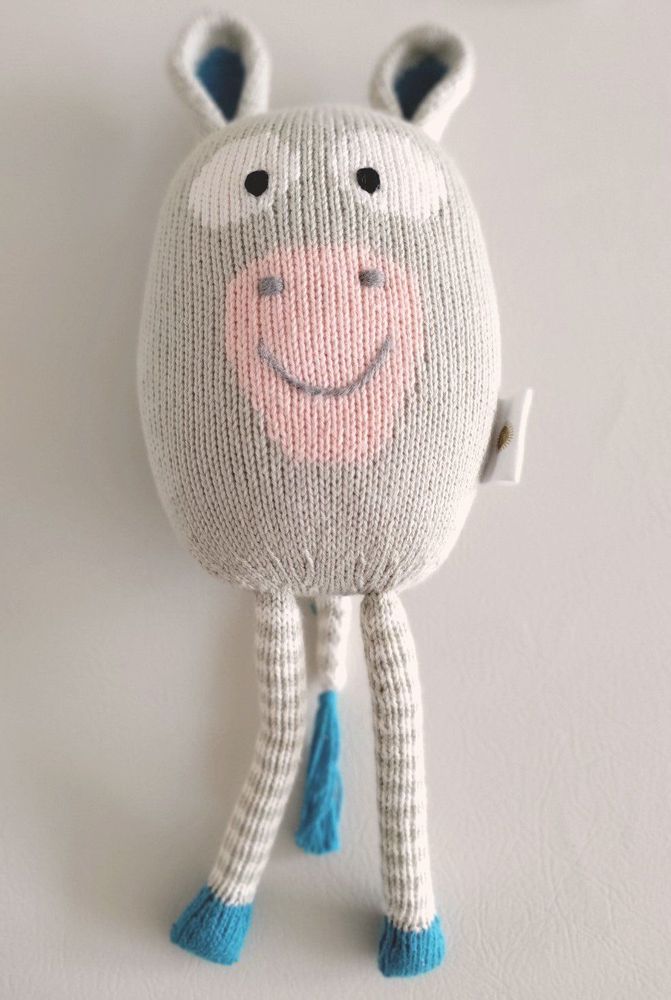 Decorative objects - HITO: Knitted plushie. Funny Farmers Collection. CE standards - SOL DE MAYO