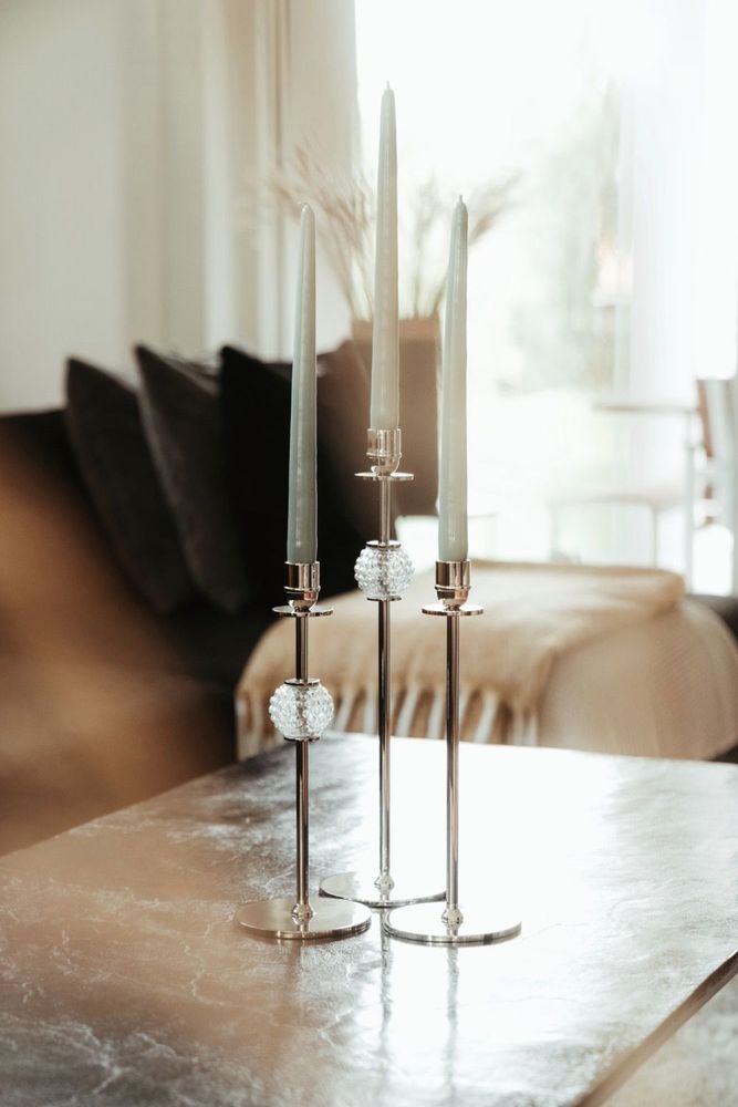 Design objects - Candlestand, La Luna - 40 cm - HILKE COLLECTION AB