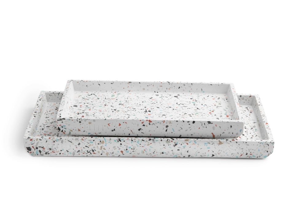Trays - Rectangular Trays (Black Terrazzo) - ESPATIO