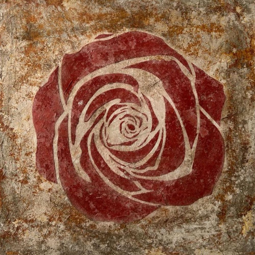 Paintings - Red Rose Table - ANTICARTSTONE