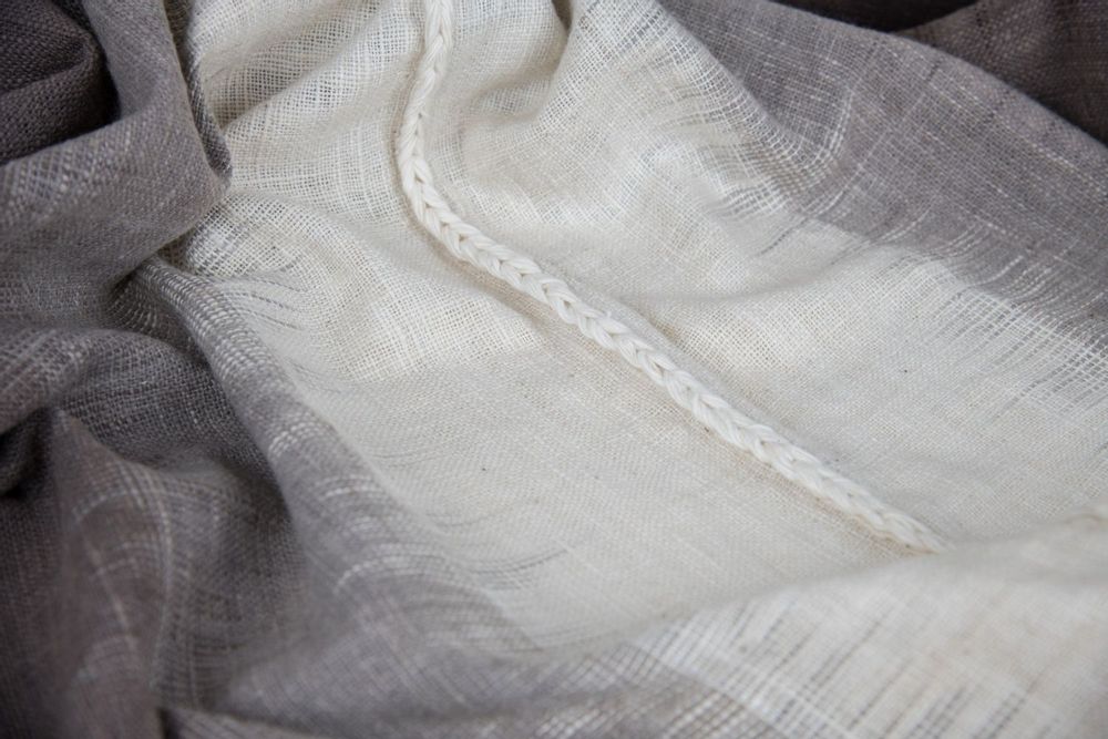Homewear - Gradient Brown Ikat Cotton Throw - TAI BAAN CRAFTS