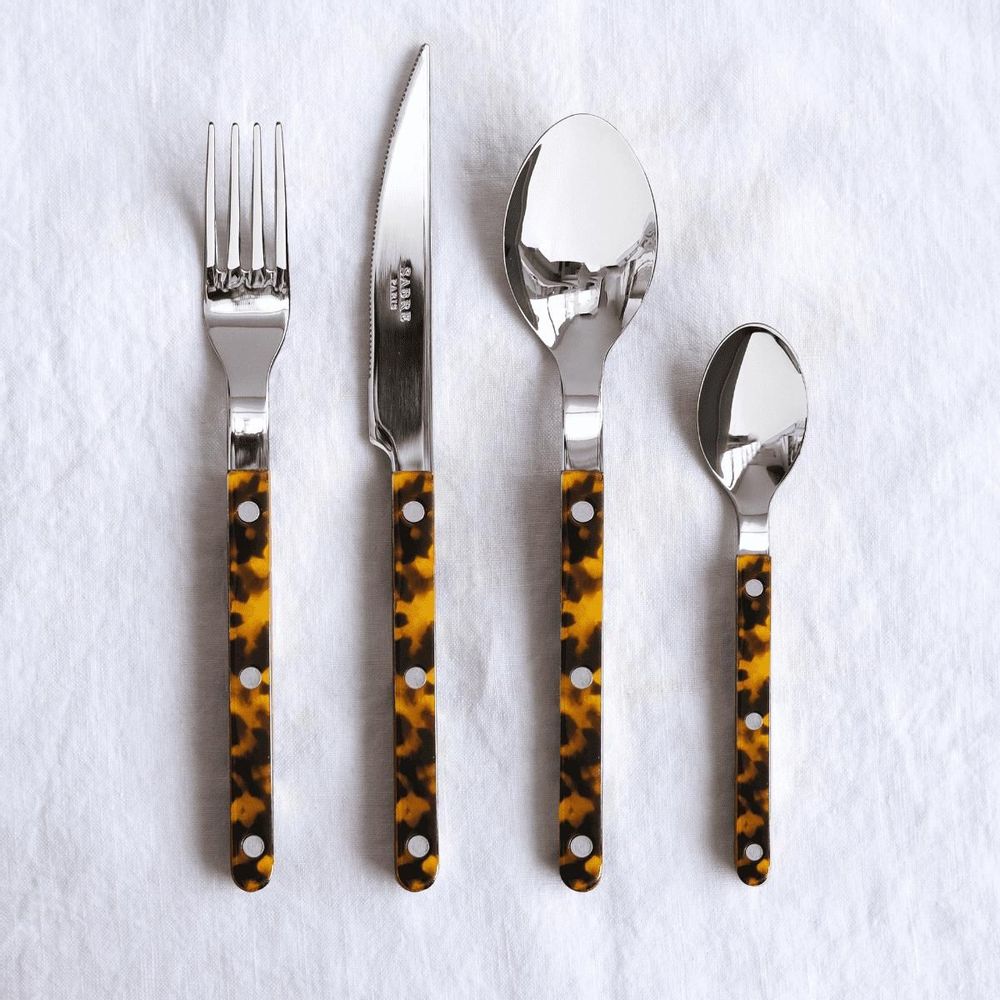 Ménagères - Set de 4 couverts de table - Bistrot, Effet Écaille - SABRE PARIS