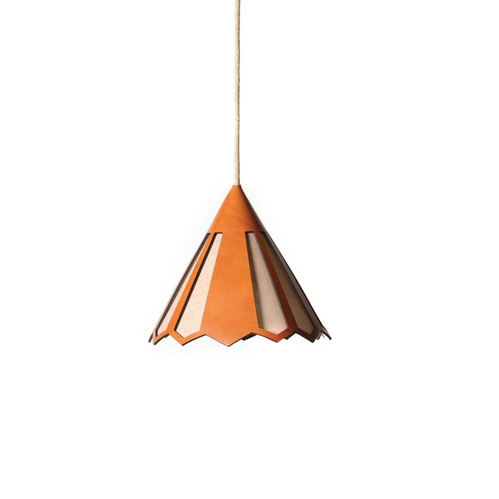 Objets design - BALADEUSE PAN - CUIR - suspension par câble et plafonnier - LULE STUDIO