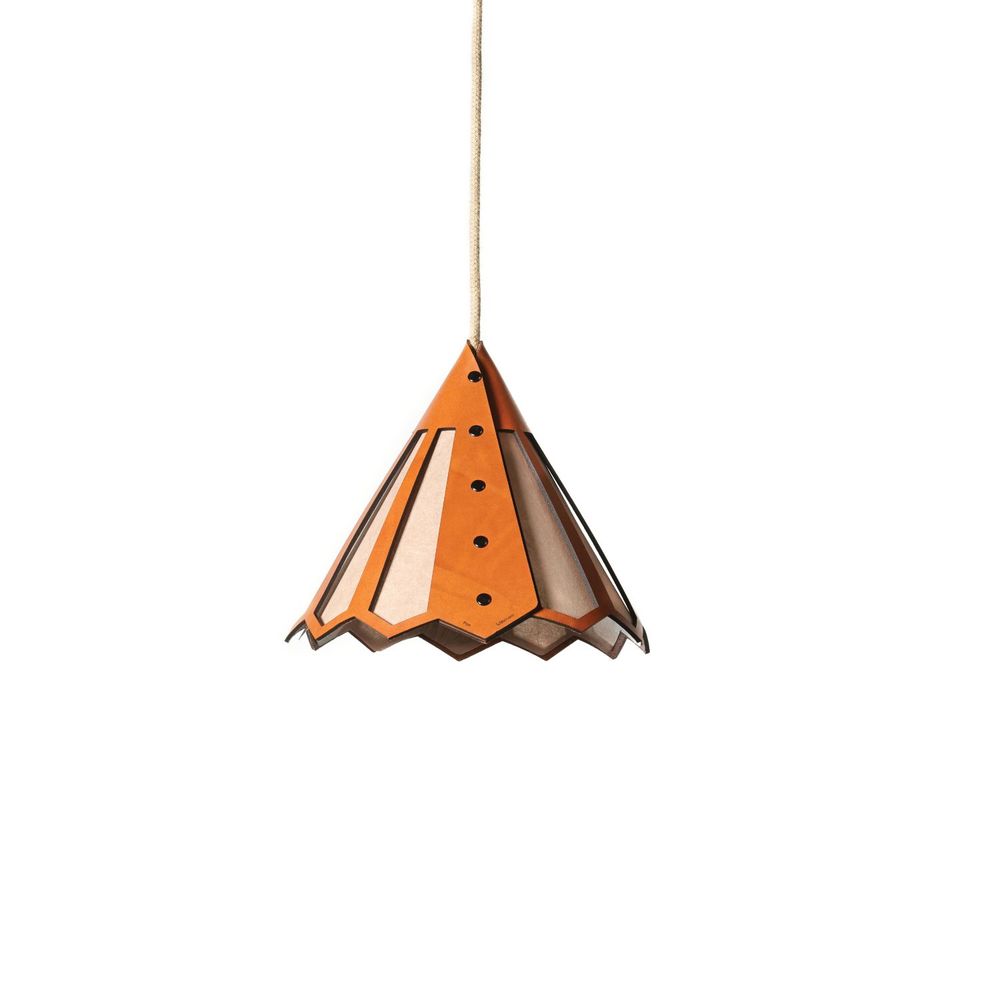 Objets design - BALADEUSE PAN - CUIR - suspension par câble et plafonnier - LULE STUDIO