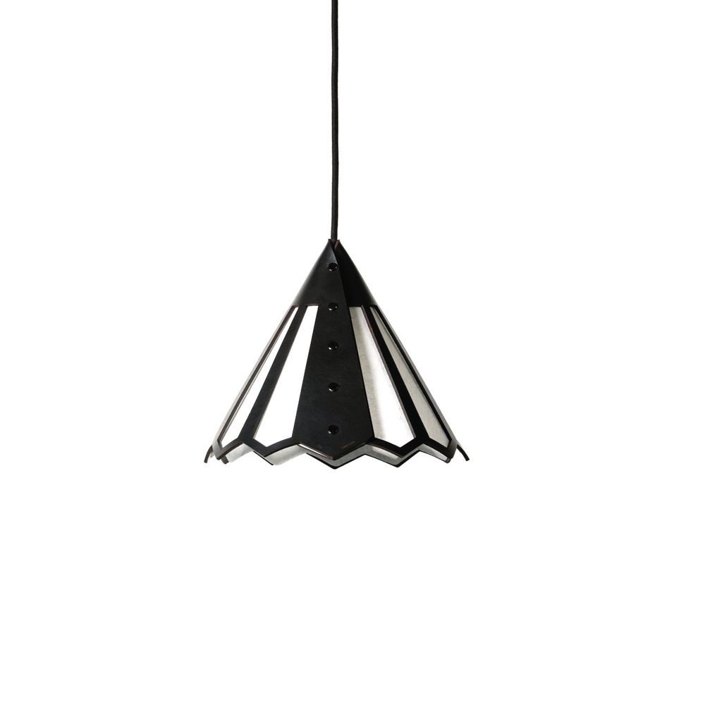 Objets design - BALADEUSE PAN - CUIR - suspension par câble et plafonnier - LULE STUDIO