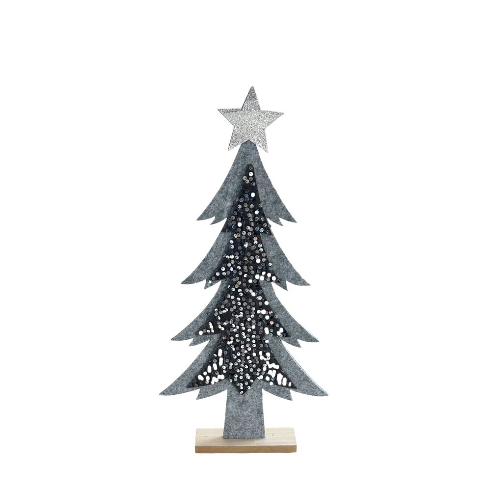 Autres décorations de Noël - Magicien/arbre de Noël en feutre - HENDRIKS DECO BV