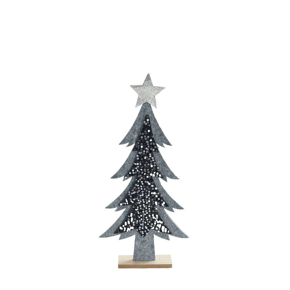Autres décorations de Noël - Magicien/arbre de Noël en feutre - HENDRIKS DECO BV