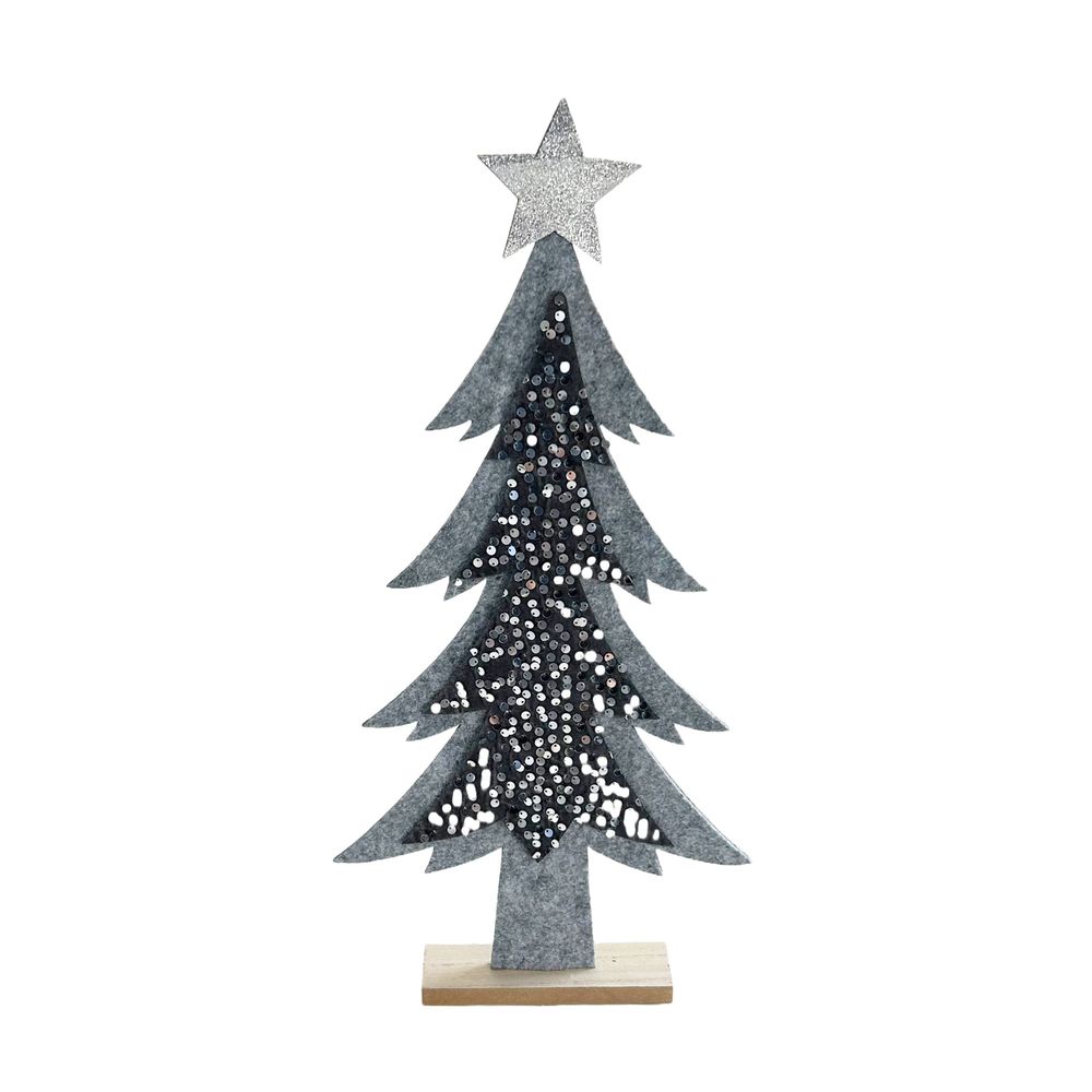 Autres décorations de Noël - Magicien/arbre de Noël en feutre - HENDRIKS DECO BV